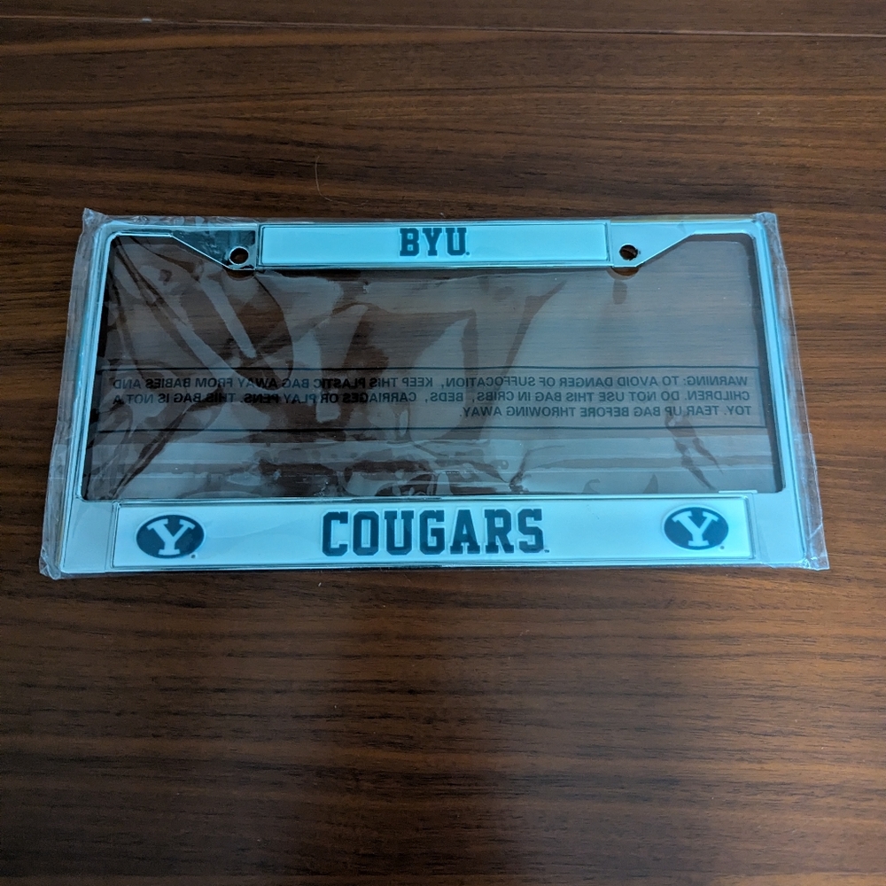 Brigham Young BYU Cougars Metal License Plate Frame